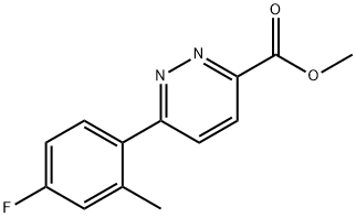 6-(4-Fluoro-2-methylphenyl)pyridazine-3-carboxylic acid methyl ester|