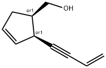3-Cyclopentene-1-methanol, 2-(3-buten-1-ynyl)-, cis- (9CI) 化学構造式