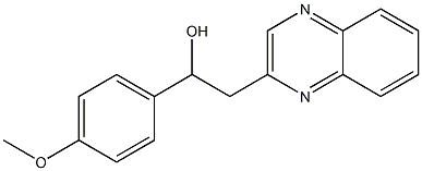 1-(4-METHOXYPHENYL)-2-QUINOXALIN-2-YLETHANOL
 Structure