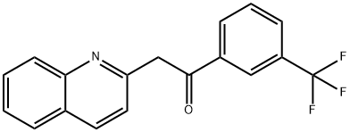 2-(喹啉-2-基)-1-(3-(三氟甲基)苯基)乙烷-1-酮,849021-38-1,结构式