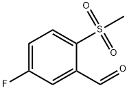 5-FLUORO-2-(METHYLSULFONYL)BENZALDEHYDE
 Structure