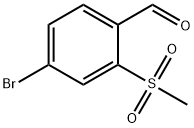 4-BROMO-2-(METHYLSULFONYL)BENZALDEHYDE
 Struktur