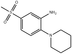 5-(METHYLSULFONYL)-2-PIPERIDIN-1-YLANILINE
 Struktur