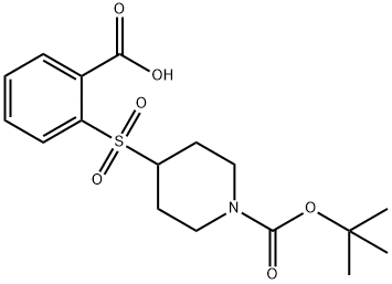2-{[1-(TERT-BUTOXYCARBONYL)PIPERIDIN-4-YL]SULFONYL}BENZOICACID
 Struktur