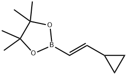 trans-2-Cyclopropylvinylboronic acid pinacol ester, 96% Structure