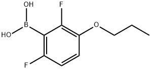 2,6-DIFLUORO-3-PROPOXYPHENYLBORONIC ACID Struktur