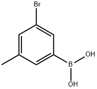 3‐ブロモ‐5‐メチルフェニルボロン酸 化学構造式