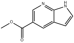 1H-PYRROLO[2,3-B]PYRIDINE-5-CARBOXYLIC ACID METHYL ESTER Struktur