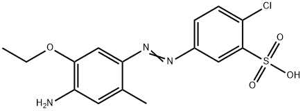 5-[(4-amino-5-ethoxy-o-tolyl)azo]-2-chlorobenzenesulphonic acid Struktur