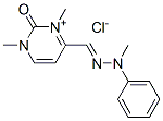 1,2-dihydro-1,3-dimethyl-4-[(methylphenylhydrazono)methyl]-2-oxopyrimidinium chloride|