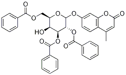 4-Methylumbelliferyl 2,3,6-Tri-O-benzoyl--D-galactopyranoside, 849207-61-0, 结构式