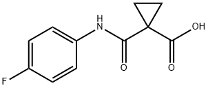 1-((4-Fluorophenyl)carbamoyl)cyclopropanecarboxylic acid Struktur