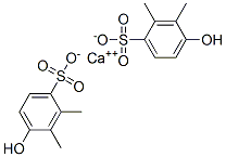 calcium bis(hydroxydimethylbenzenesulphonate) 化学構造式