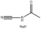 N-シアノアセトアミド/ナトリウム,(1:1) 化学構造式