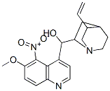 (8α,9R)-10,11-ジヒドロ-6'-メトキシ-5'-ニトロシンコナン-9-オール 化学構造式