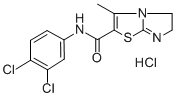 Imidazo(2,1-b)thiazole-2-carboxamide, 5,6-dihydro-N-(3,4-dichloropheny l)-3-methyl-, monohydrochloride,84950-80-1,结构式