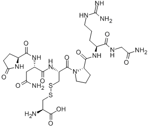 argipressin (4-9), (3-1')-disulfide Cys(6)- 化学構造式