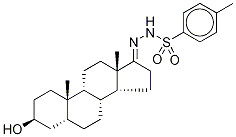 17-p-Toluenesulfonylhydrazide (3β,5α)-Androstan-3-ol Structure