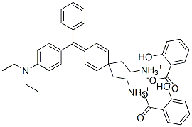 [4-[4-(diethylamino)benzhydrylidene]cyclohexa-2,5-dien-1-ylidene]diethylammonium salicylate,84962-84-5,结构式