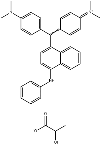 [4-[alpha-(4-anilino-1-naphthyl)-4-(dimethylamino)benzylidene]cyclohexa-2,5-dien-1-ylidene]dimethylammonium lactate,84962-85-6,结构式