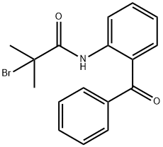 N-(2-benzoylphenyl)-2-bromo-2-methylpropanamide 结构式