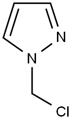 1-CHLOROMETHYL-1H-PYRAZOLE 结构式