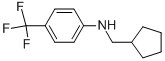 CYCLOPENTYLMETHYL-(4-TRIFLUOROMETHYL-PHENYL)-AMINE 化学構造式