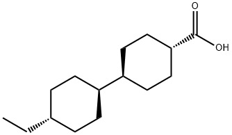 trans-4-Ethyl-(1,1-bicyclohexyl)-4-carboxylic acid Struktur