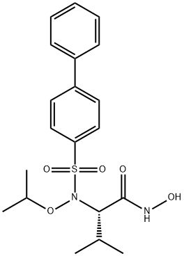(2R)-2-[([1,1μ-Biphenyl]-4-ylsulfonyl)(1-methylethoxy)amino]-N-hydroxy-3-methyl-butanamide,  (R)-N-Hydroxy-2-(N-isopropoxybiphenyl-4-ylsulfonamido)-3-methylbutanamide|(2R)-2-[([1,1μ-Biphenyl]-4-ylsulfonyl)(1-methylethoxy)amino]-N-hydroxy-3-methyl-butanamide,  (R)-N-Hydroxy-2-(N-isopropoxybiphenyl-4-ylsulfonamido)-3-methylbutanamide