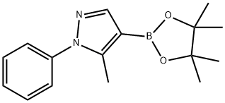 5-甲基-1-苯基-4-(4,4,5,5-四甲基-1,3,2-二氧硼烷)吡唑,849776-88-1,结构式