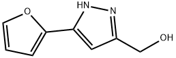 [5-(2-フリル)-1H-ピラゾール-3-イル]メタノール 化学構造式
