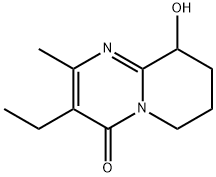 3-Ethyl-6,7,8,9-tetrahydro-9-hydroxy-2-Methyl-4H-pyrido[1,2-a]pyriMidin-4-one Struktur