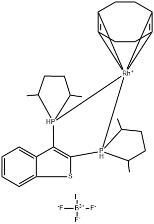 (S,S,S,S)-2,3-BIS(2,5-DIMETHYL-PHOSPHOLANYL)BENZO[B]THIOPHENE CYCLOOCTADIENE RHO|(S,S,S,S)-2,3-双(2,5-二甲基-磷烷基)苯并[B]噻吩环辛二烯四氟硼酸铑(I)络合物