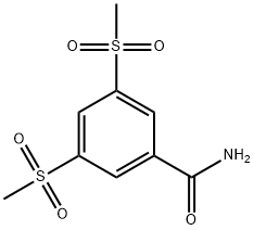 3,5-ビス(メチルスルホニル)ベンズアミド 化学構造式