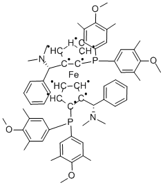 (ΑS,ΑS)‐2,2′‐ビス(Α‐N,N‐ジメチルアミノフェニルメチル)‐(R,R)‐1,1′‐ビス[ジ(3,5‐ジメチル‐4‐メトキシフェニル)ホスフィノ]フェロセン price.