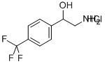 2-AMINO-1-(4-TRIFLUOROMETHYLPHENYL)ETHANOL HYDROCHLORIDE Structure