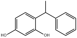 4-(α-メチルベンジル)レソルシノール 化学構造式