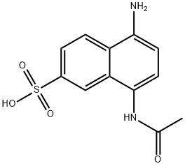 8-acetamido-5-aminonaphthalene-2-sulfonic acid 结构式