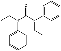 N,N'-ジエチル-N,N'-ジフェニル尿素 化学構造式