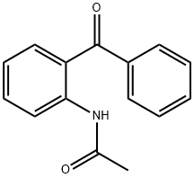 2-(アセチルアミノ)ベンゾフェノン 化学構造式