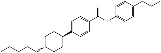 4-(4α-ペンチルシクロヘキサン-1β-イル)安息香酸4-プロピルフェニル 化学構造式