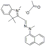 1,3,3-trimethyl-2-[(methyl-2-naphthylhydrazono)methyl]-3H-indolium acetate|