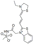 2-[3-(3-ethylthiazolidin-2-ylidene)prop-1-enyl]-3-[2-[(methylsulphonato)amino]-2-oxoethyl]benzothiazolium|