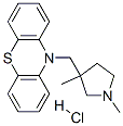 10-[(1,3-dimethyl-3-pyrrolidinyl)methyl]-10H-phenothiazine monohydrochloride Struktur