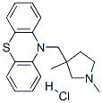 10-[(1,3-dimethyl-3-pyrrolidinyl)methyl]-10H-phenothiazine monohydrochloride Structure