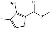 3-氨基-4-甲基噻吩-2-甲酸甲酯, 85006-31-1, 结构式