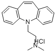 85008-95-3 (beta-Dimethylaminoethyl)-5 dibenzo(b,f) 5H azepine chlorhydrate [Fren ch]