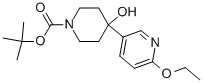 1-BOC-4-HYDROXY-4-(6-ETHOXY-3-PYRIDINYL)-PIPERIDINE Structure