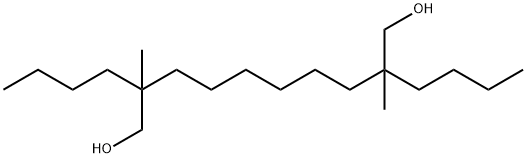 2,9-Dibutyl-2,9-dimethyl-1,10-decanediol 化学構造式