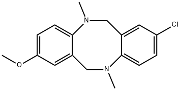 2-CHLORO-8-METHOXY-5,11-DIMETHYL-5,6,11,12-TETRAHYDRO-DIBENZO[B,F][1,5]DIAZOCINE Structure